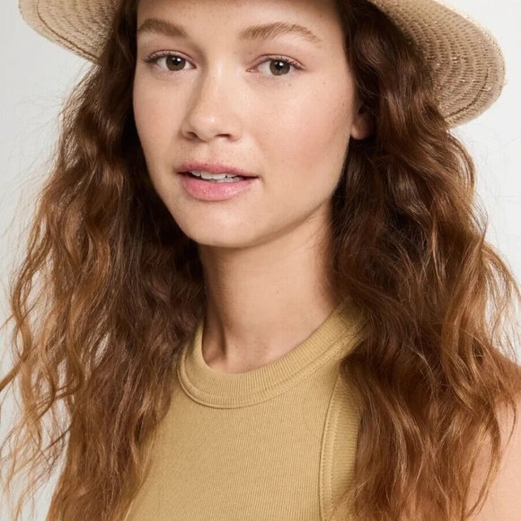 NWT Rag & Bone Packable Net Band Fedora Straw Hat Size M Retail $225 main image 10